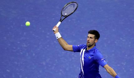 US Open PIX: Djokovic cruises; Osaka survives scare