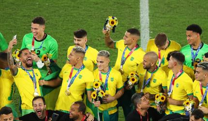 PIX: Brazil beat Spain in extra-time for football gold