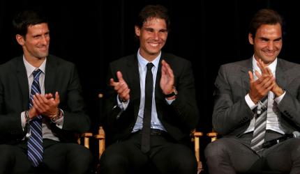 Federer, Djokovic congratulate Nadal on Slam feat