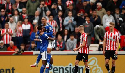 Soccer PIX: Leicester punish Brentford; PSG held