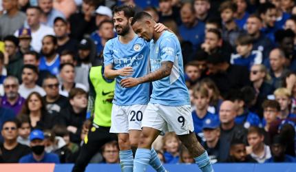 EPL PIX: Man City down Chelsea; Liverpool held