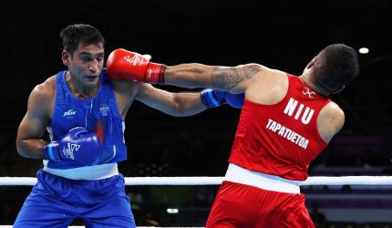 Panghal, Hussamudin, Ashish cruise into CWG boxing QF