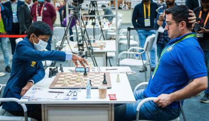 Chess Olympiad: Praggnanandhaa shines; India 'B' draw