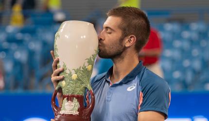 PIX: Coric beats Tsitsipas to win Cincinnati Open