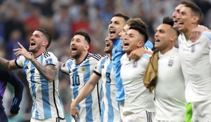 Messi's Argentina Celebrate Final Berth