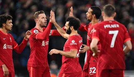 EPL PIX: Liverpool thump Leeds; Burnley stun Spurs