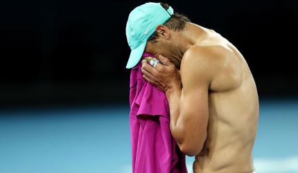 Emotional Nadal one win away from record 21st Slam