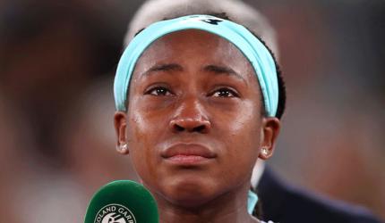 Teary-eyed Gauff says Swiatek is 'on another level'