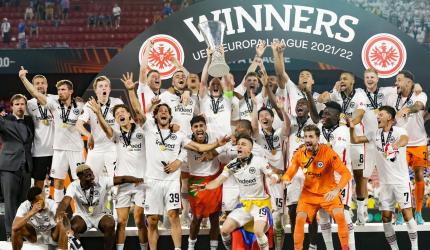 PIX: Eintracht Frankfurt are Europa League champions!