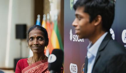 Praggnanandhaa's mom steals the show at World Cup