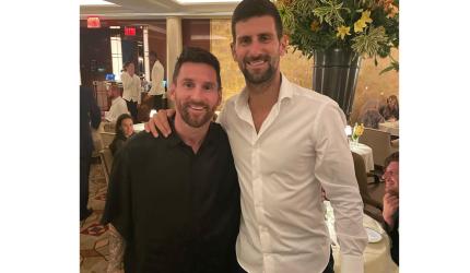 Meeting of legends: Djokovic's good wishes for Messi