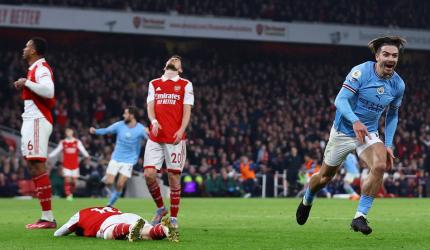 EPL: Ruthless Man City go top with win at Arsenal