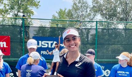 Karman Kaur Thandi wins second ITF W60 title