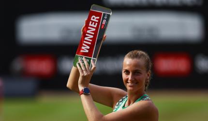 Kvitova warms up for Wimbledon with German Open title