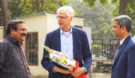 Wenger in India to help football development