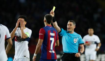 'The referee's performance was a disaster'