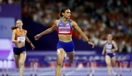 PIX: McLaughlin-Levrone sinks 400m hurdles World mark