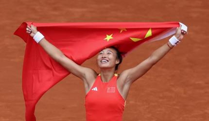 China dominates Paris Olympics, ties with US for gold