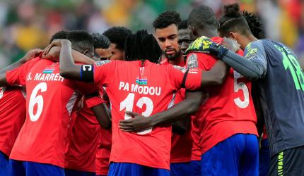 Gambia's football team in emergency landing scare