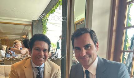 Wimbledon: When Tendulkar met Federer 