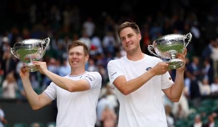 Unseeded Patten-Heliovaara win Wimbledon doubles