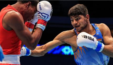 Boxer Nishant closes in on Paris Olympic berth