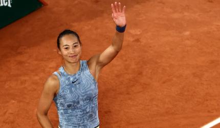 French Open PIX: Zheng ousts Cornet; Rybakina advances