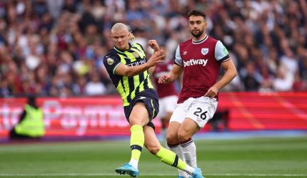 PICS: Haaland 'trick' earns Man City win at West Ham