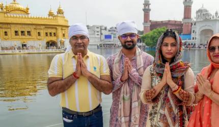 Olympic medalist Bhaker finds peace at Golden Temple 