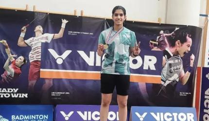 Young Indian shuttler sweeps European tournaments