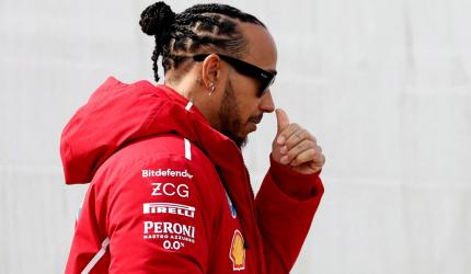 'I'm loving it': Hamilton raves about his Ferrari 