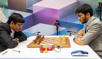 Gukesh loses to Pragg, trails Carlsen by 2 points
