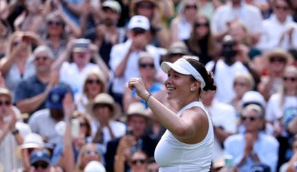 PIX: Anisimova stuns Sabalenka to make Wimbledon final