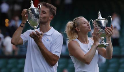 Verbeek-Siniakova win Wimbledon mixed doubles crown