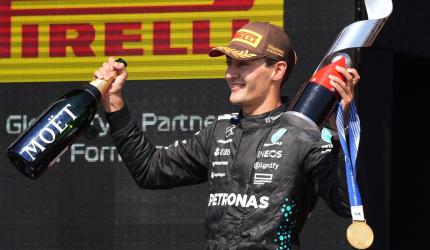 F1 PIX: Russell wins in Canada after McLarens collide