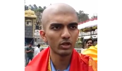 SEE: Gukesh Shaves Off Hair At Tirupati