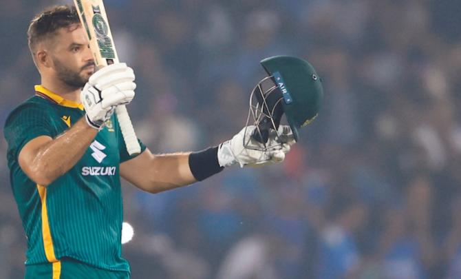 PIX: Markram century helps SA ace steep chase vs India