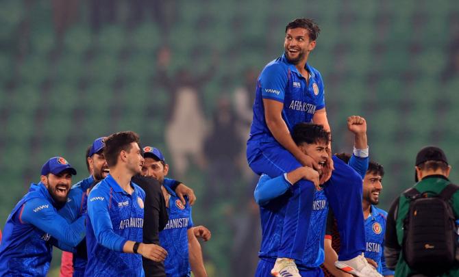 Afghanistan knock England out of Champions Trophy