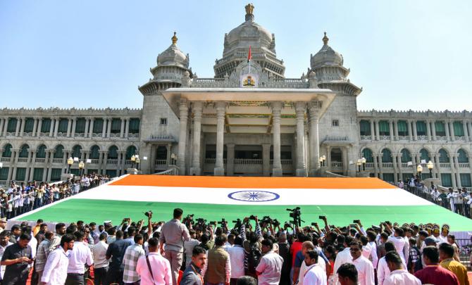 Belagavi Unveils Giant Khadi Tiranga