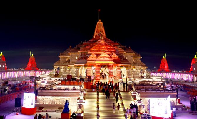 Ayodhya Lights Up for Dhwajarohan
