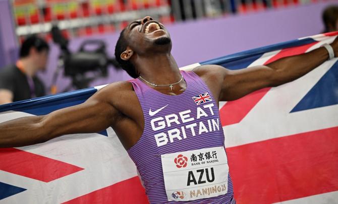 World Indoors PIX: Azu wins men's 60m; Kerr dethroned