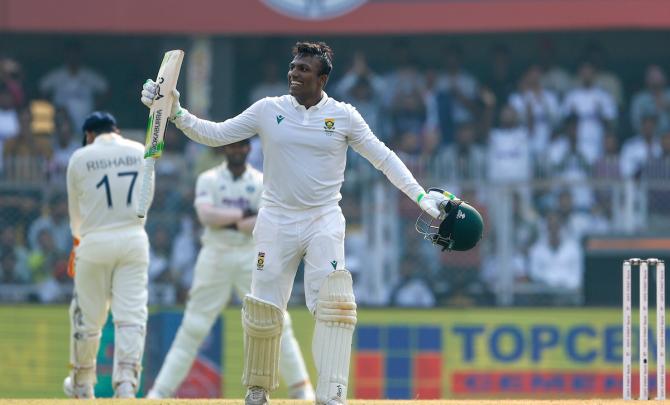 Muthusamy's ton, Jansen's 93 puts SA in control