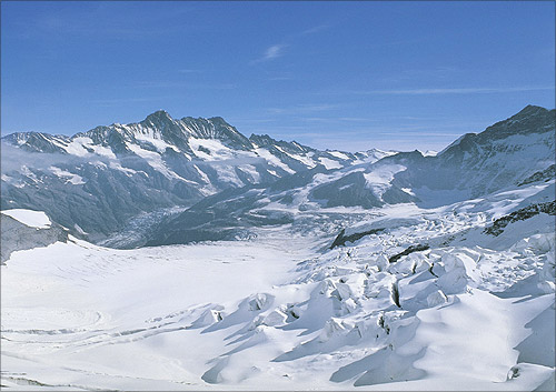 Scenic route of Jungfrau Railway.
