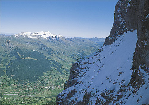 Scenic route of Jungfrau Railway.