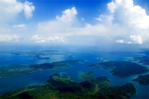 Aerial view of Andaman Island.