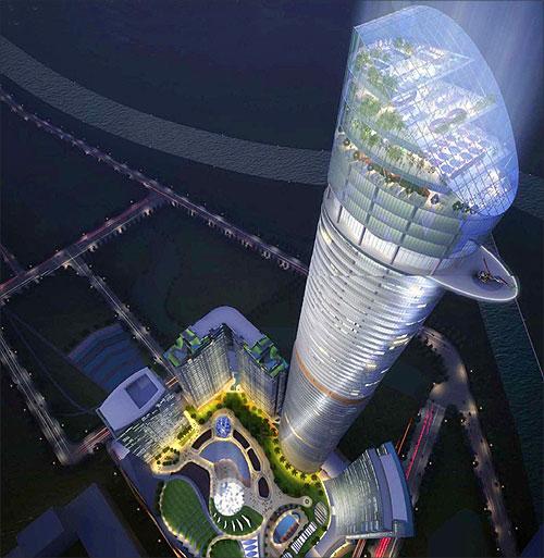 Design of the Supernova building to be built in Noida.