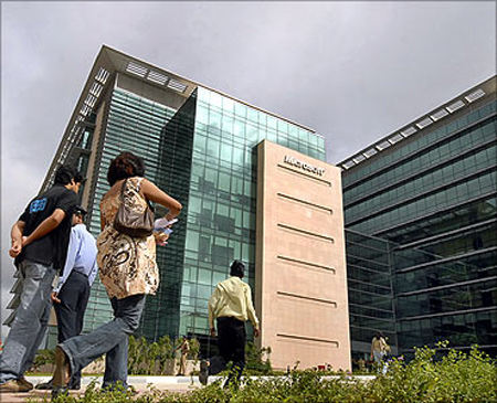 Microsoft campus in Hyderabad.