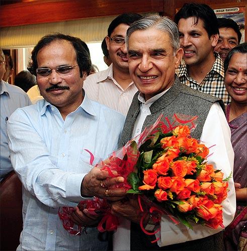 Railway Minister Pawan Kumar Bansal.