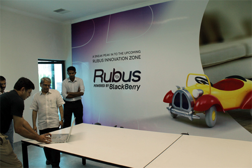 Kris Gopalakrishnan, co-founder, Infosys at the Statup Village office.