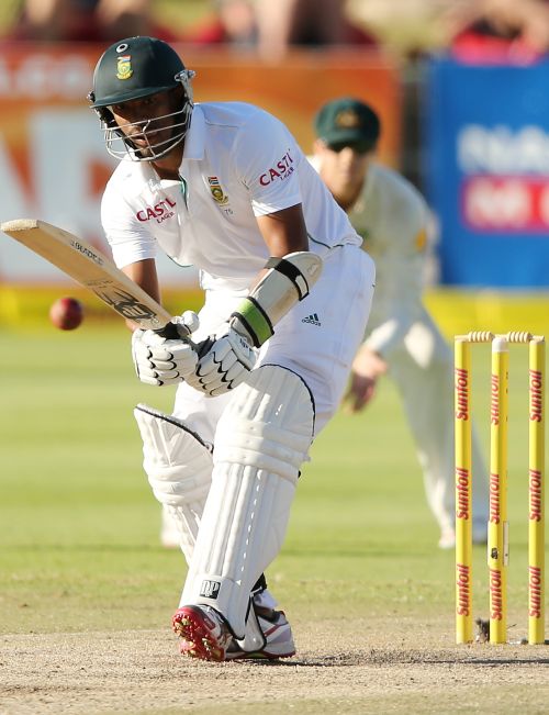 Vernon Philander plays a shot